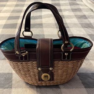Coach Legacy Straw Bag